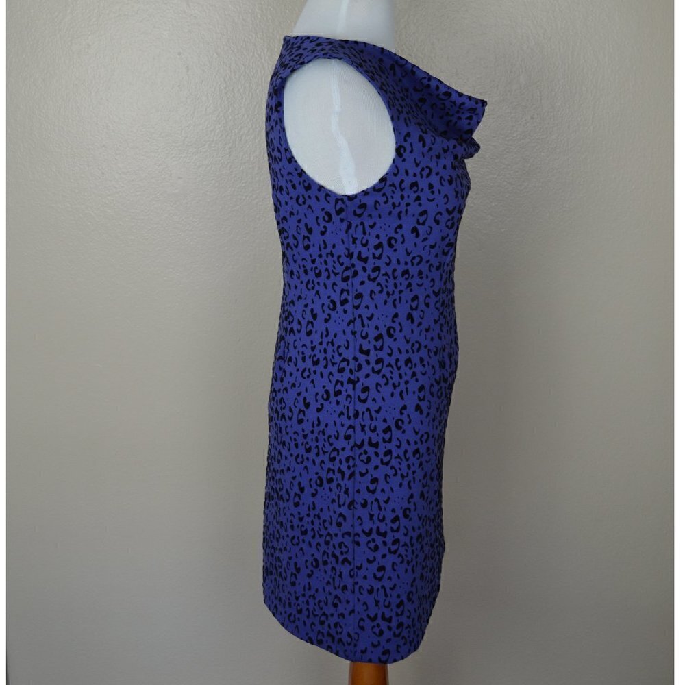Tyler Boe Leopard Velvet Flocked Dress M - Picture 3 of 9